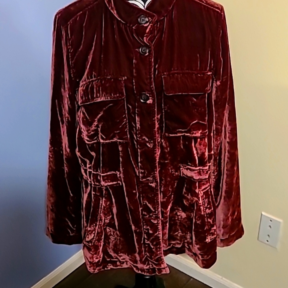 Loft velvet shacket